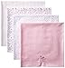 Spasilk Unisex Baby 4 Pack 100% Cotton Flannel Receiving Blanket — Baby Boy or Baby Girl Shower Gift