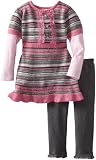 Nannette Girls 2-6X 2 Pack Printed Sweater Set
