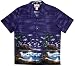 Diamond Head Surf Bottom Border Hawaiian Aloha Shirt