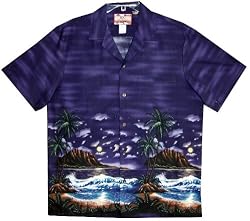 Diamond Head Surf Bottom Border Hawaiian Aloha Shirt