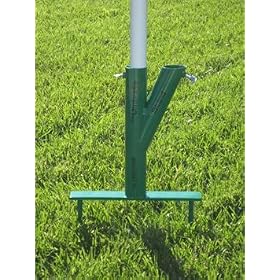 The Original Umbrella Stand - Use Anywhere, Sand or Grass, Easy to Use, Green