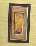 Framed Orange Orchid Print 6X11.5