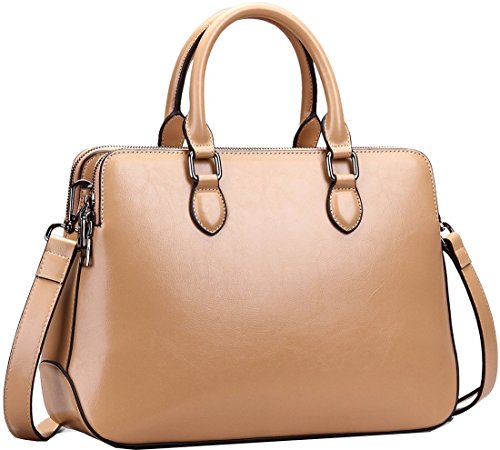 Heshe New Hot Sell Double Zippered Tote Top-handle Cross Body Shoulder Bag Handbag Purse Messenger Bag for Women