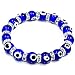 Picture of Leelo Jewelries:Evil Eye Glass Beads Bracelet with Rhinestone Spacers [Jewelry]