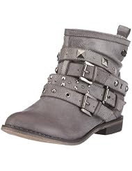 Buffalo Girl 111502 237564 WH BRUSH BLACK 01, Damen Stiefel