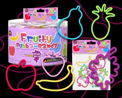 shaped rubber bands bracelets 12pack fruity rubbabandz cheap price