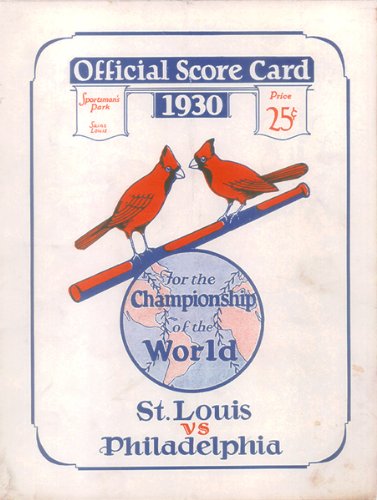 Baseball St Louis Cardinals vs Philadelphia Athletics poster 1930