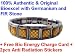Bioexcel Stone and Energy Bracelet - Gold Wave Design with Germanium and FIR Stone + Free Bio Energy Card + 2 Anti Radiation Stickers