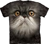 The Mountain Furry Cat Face - Pet Friends Tie-Dyed T-Shirt