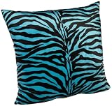 Brentwood Originals Zebra Fur Floor Cushion, Aqua