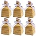 MeiMeiDa 60 Pack Bumble Bee Candy Boxes Treat Boxes Paper Beehive Gift Box with Ribbon for Bee Party Decoration Bee Birthday Baby Shower Favors Supplies