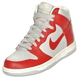 NIKE Dunk High Women's Casual Shoes, Red/Grey