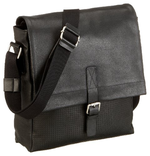 Bodenschatz Messenger Bag A4 8-240 PE 01, Herren Umh&auml;ngetasche, schwarz, (black), 31x6x35