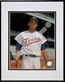 Tony Oliva Pose Double Matted 8 x 10 Photograph in Black Anodized Aluminum Frame