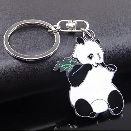 ETOP Online Metal Cute Lovely Panda Design Cartoon Key Rings Key Chains Gift Collection (Style 04)