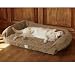 Deep Dish Dog Bed With Memory Foam / Large, Brown Tweed, Large