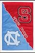 University of North Carolina and North Carolina State University - House Divided Flag - Garden Size