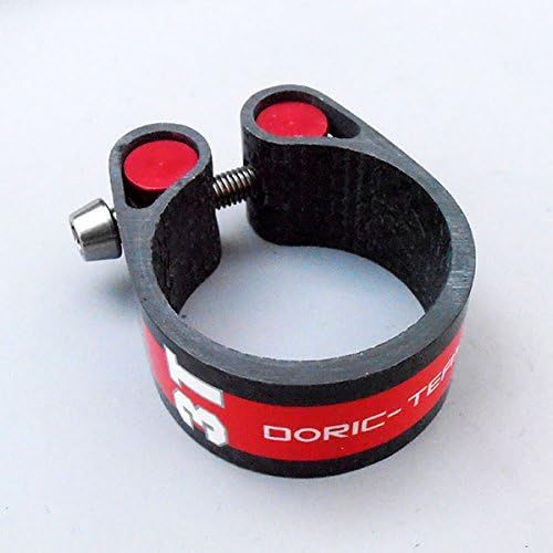 31.8mm Carbon Fiber Ti Titanium Bolt Bike Saddle SeatPost Seat Post Clamp Collar BMX (T)