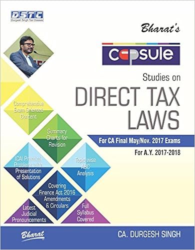 Capsule Studies on DIRECT TAX LAWS (For CA Final) -