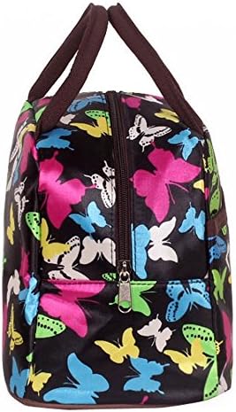 Print Handbag Lunch Bag Small Bag Canvas Bag Makeup Bag Wallet Bag Cosmetic Bag (Butterfly)