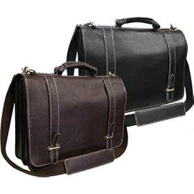 Traditional Double Slip-in Executive Briefcase (#2760-02)