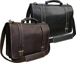 Traditional Double Slip-in Executive Briefcase (#2760-02)