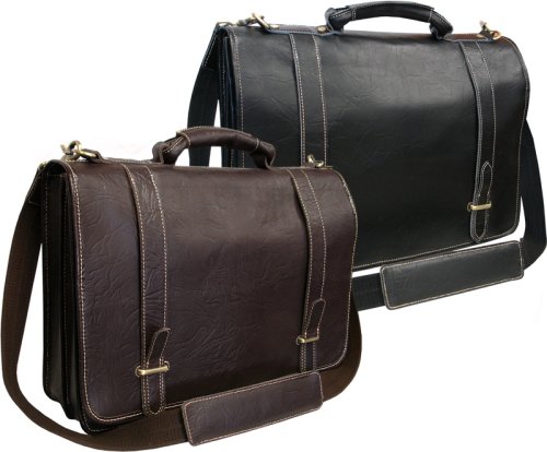 Traditional Double Slip-in Executive Briefcase (#2760-02)