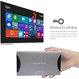 Vensmile W10 Wintel Mini Computer Support Windows Os Mini Pc All in One Pc Powered By Atom Quad Core Bay Trail Cr Z3735f Soc CPU with 2gb RAM 64gb Emmc Storage Built in Battery Bluetooth 4.0 Dual Band Wifi 2.4ghz/5ghz