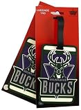 Milwaukee Bucks Two Pack Soft Laser Bag Tag