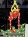 18" Lighted Christmas Candle Window or Yard Silhouette Decoration