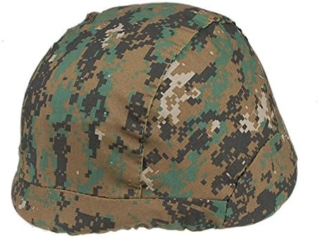 Mmary 1PCS TACTICAL M88 PASGT KELVER SWAT OUTDOOR HELMET COVER Digital Woodland Camo