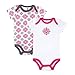Yoga Sprout Unisex Baby Cotton Bodysuits Pink Medallion, 12-18 Month