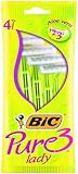 BIC Pure 3 Lady, Pack 4, Triple Blade Razor