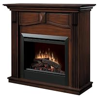 Dimplex Holbrook DFP4765BW Traditional Electric Fireplace Mantle with 23-Inch Firebox, Burnished Walnut