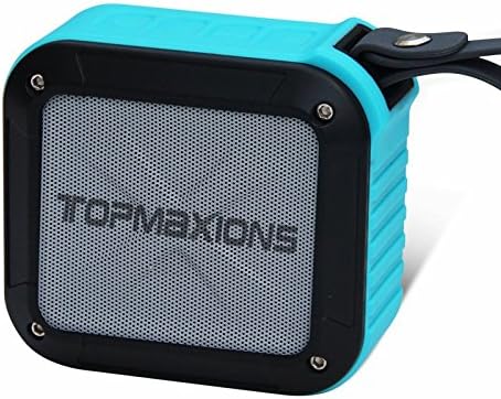 Bluetooth 4.0 Portable Wireless speaker,Topmaxions Mini Wireless Outdoor and Shower Waterproof Sport Speaker with 10 Hour Rechargeable Battery Life,Pairs with All Bluetooth Devices (Blue)