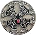 Mens Black Widow Spinner Metal Spinning Belt Buckle