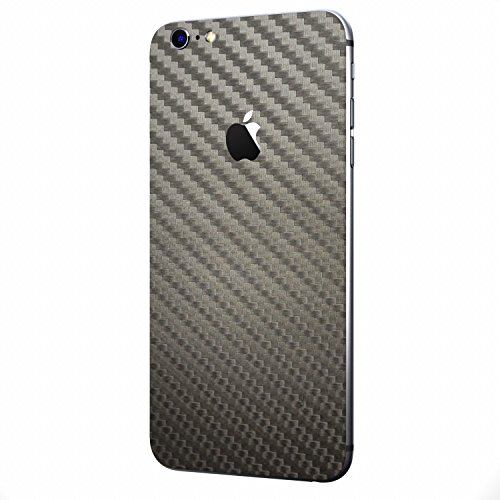 iPhone 6 Plus Skin / iPhone 6s Plus Skin - Sticker Decal Wrap by SKINTZ - with Apple Stickers - High Quality - Textured - Durable - Protection - Dark Space Gray Carbon Fiber