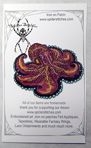Epic Coconut Octopus Iron on Patch Applique Octopi