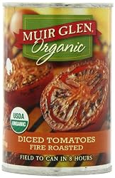 Muir Glen Organic Diced Tomatoes, Fire Roasted, 14.5-Ounce Cans (Pack of 12)