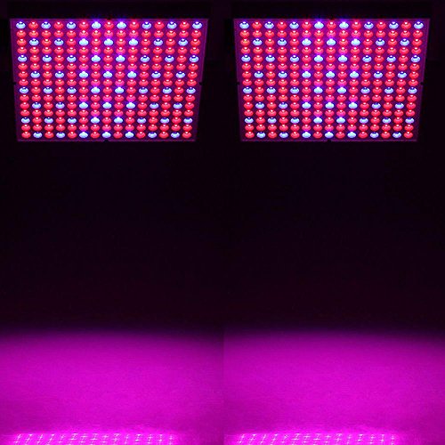 [Pack of 2]eSavebulbs 45W LED Grow Light Red Blue Hanging Panel Light Fixture with Strong Reflection for Garden Greenhouse Indoor Plants