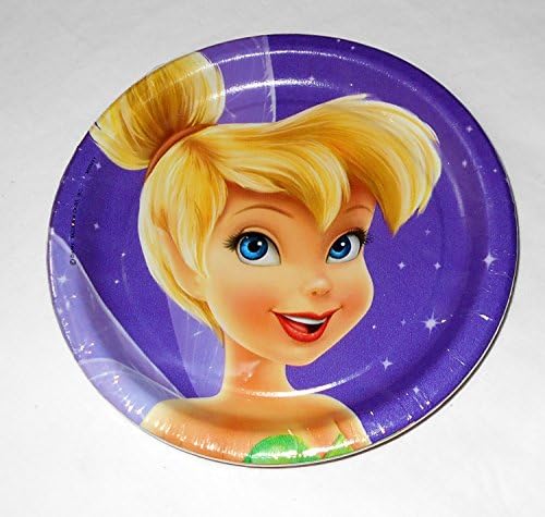 Disney Fairies Tinkerbell Party Pack - Plates, Napkins and Table Cover (25 Piece Set)