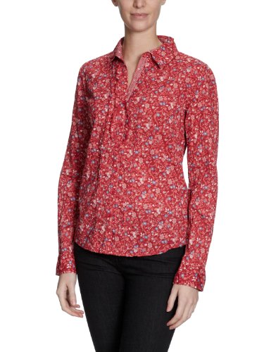 TOM TAILOR Damen Bluse 20168780070/sweet crincle blouse, Gr. 44, Rot (4167) Preisvergleich