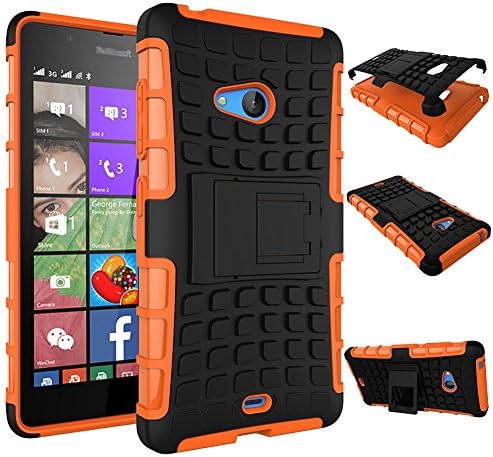 Microsoft Lumia 540 Case DWay High-Quality Slim Fit 2 In 1 Combo Detachable Rugged Dual Layer and Internal TPU Phone Kickstand Back Cover for Microsoft Lumia 540 5.0inches No.02