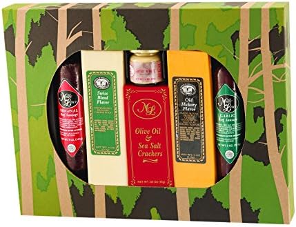 Camo Treats Cheese Sausage Mustard and Crackers Unique Fathers Day Gift Box for Hunters Fishermen Outdoormen Boyfriend