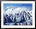 Aerial of Snow-Covered Alaska Range, Denali National Park & Preserve, U.S.A. Framed Art Poster Print by Curtis Martin, 39x31