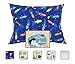 Little Sleepy Head Youth Pillow Case - 100% Made Cotton & Hypoallergenic Pillow Case - Snug Fit Envelope Pillowcase Enclosure - Youth Pillow 16x22 Size - (Space) Design Travel Pillow Cover