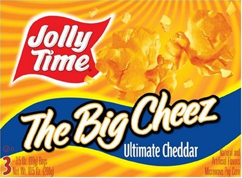 Jolly Time The Big Cheez Ultimate Cheddar Cheese Microwave Popcorn, 3-Count Boxes (Pack of 12)