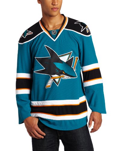NHL Men's San Jose Sharks Authentic Jersey - 7231A514Ahjsjs (Teal, 46)