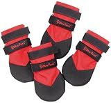 Ultra Paws Durable Dog Boots in Red - Medium
