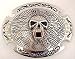Cool Creepy Vampire Skull AB Rhinestone Belt Buckle